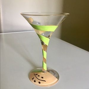“Appletini” Martini Glass by Lolita